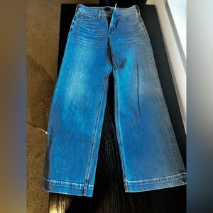 J. Crew Blue Wide-Leg Flare Jeans